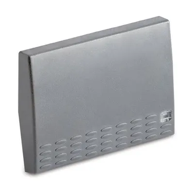 Tasta intrerupator, 3 module, cu iluminat, argintie