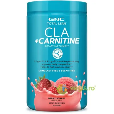 CLA + Carnitine (Acid Linoleic Conjugat si Carnitina) cu Aroma de Serbet de Fructe de Padure Total Lean 372g