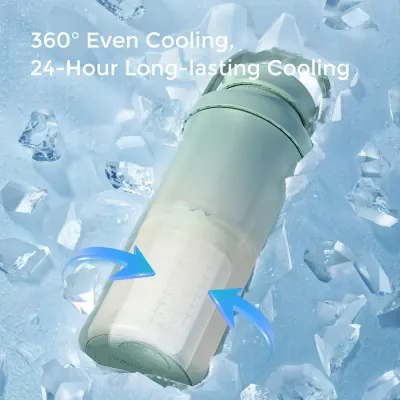 Termos racitor portabil pentru lapte matern 600 ml Milk Cooler Momcozy