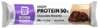 Slim Protein Bar, brownie cu ciocolată, 50 g, Born Winner
