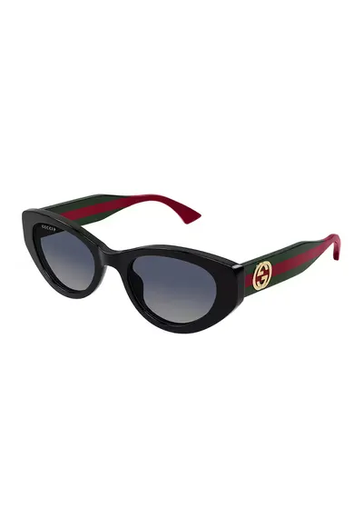 Ochelari de soare ovali cu logo - Rosu/Verde/Negru