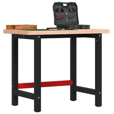 Gossi banc de lucru 100x60x83 cm lemn masiv fag, dreptunghiular