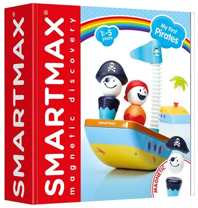 Constructor magnetic Smart Games Smartmax - Pirați, 10 piese