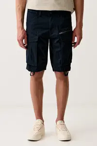 G-Star pantaloni scuți cargo pentru bărbați, din bumbac cu elastan Rovic zip regular