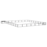 Gossi tarc caini 32 panouri negru 100x50 cm otel vopsit electrostatic