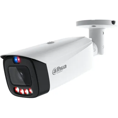 Camera IP WizColor Dahua IPC-HFW3849T1-AS-PV-0360B-PRO, 8MP, lentila 3.6mm, Smart Dual Light 50m, alarma, microfon dual, difuzor, PoE, IP67