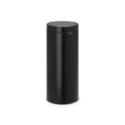 Coș de gunoi negru mat cu senzori de atingere din oțel 30 l Touch Bin – Brabantia