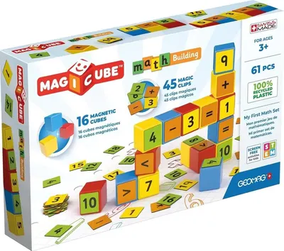 Cuburi magnetice Geomag - Matematica, 61 piese