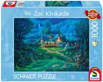 Puzzle Schmidt din 1000 piese - Casă bântuită