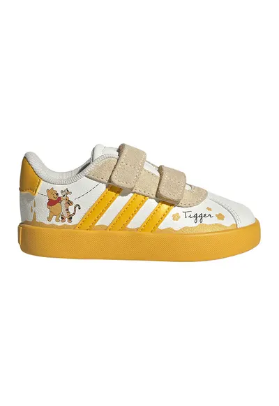 Pantofi sport VL Court cu model Winnie the Pooh - Alb/Galben sofran