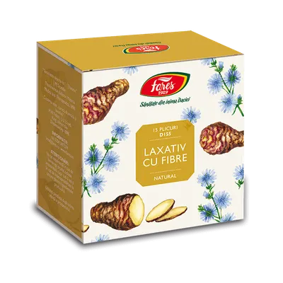 Laxativ cu fibre, 15 plicuri, Fares