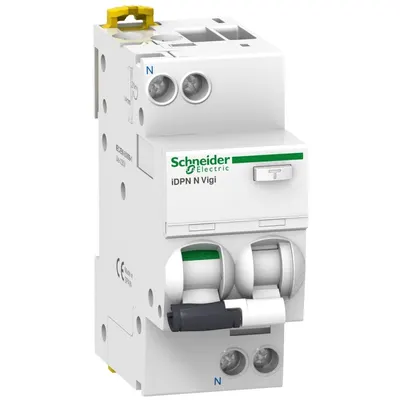 Intrerupator automat diferential RCBO, 1P+N, 4A, curba B, 6000A, 30mA, tip AC Schneider A9D55604