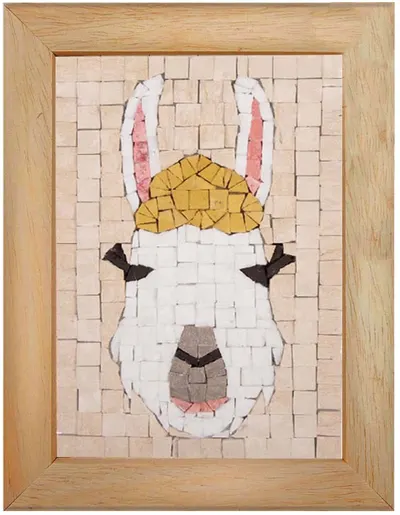 Mozaic de piatră Neptune Mosaic - Față unei lame într-un cadru