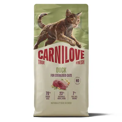 Carnilove True Fresh Cat Dry Duck Sterilised Adult All Breeds 6 kg