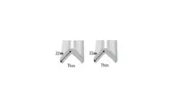 Set 2 benzi protectie colturi, transparenta, 24x400x16x22x6