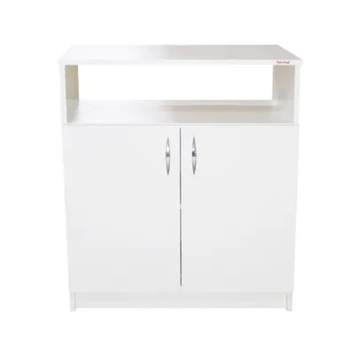 Comoda Soft 2 usi, alb, 75 x 87 x 39 cm
