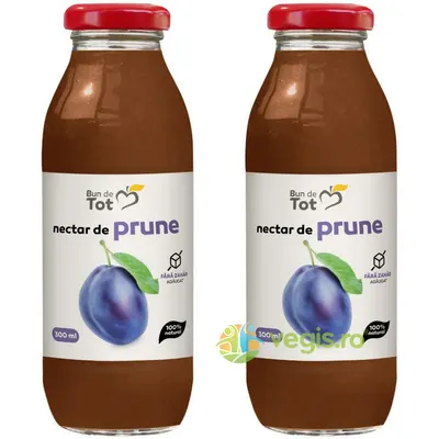 Pachet Nectar de Prune fara Zahar Adaugat 300ml+300ml