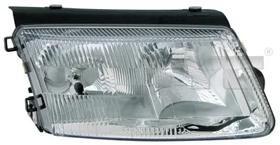 Far stanga potrivit VW PASSAT 1996-2000 - (H1/H7, reglaj electric, manual, fundal cromat)