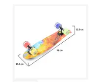 Skateboard 56 cm Byox Comics cu lumini Led