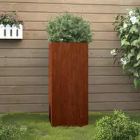 vidaXL Jardinieră, 32x29x75 cm, oțel corten