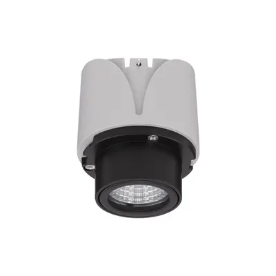 Spot WALL WASHER Gri Aluminiu Spot Wall Washer 15W 220-240V 350mA 788Lm Bridgelux 3000K CRI>98 UGR<13 Beam Angle 24° 3000K IP20 Rotating Driver Osram Included