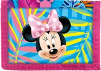Portofel Derform Minnie Mouse - Spring Palms, cu curea velcro