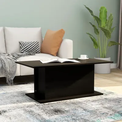 vidaXL Măsuță de cafea, negru, 102x55,5x40 cm, lemn prelucrat