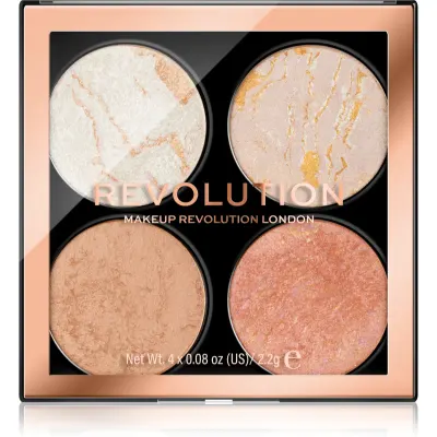 Revolution Cheek Kit paletă de farduri pentru obraji culoare Take a Breather 4x2.2 g