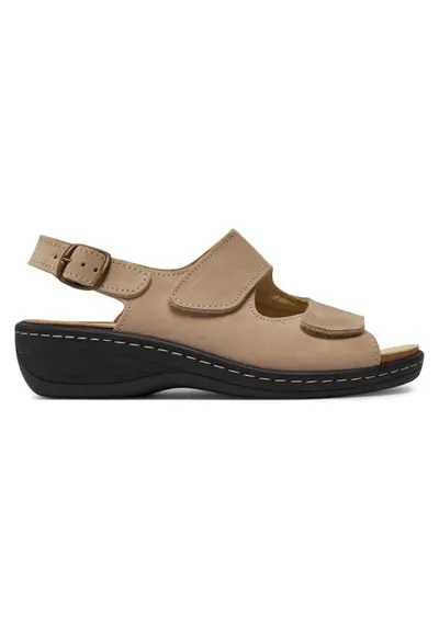 Sandale dama Brinkmann - 303787912 - Piele naturala/Piele nabuc - Bej - Bej