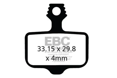 Klocki hamulcowe rowerowe (organiczne wyczynowe) EBC Brakes CFA472R