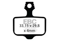 Klocki hamulcowe rowerowe (organiczne wyczynowe) EBC Brakes CFA472R
