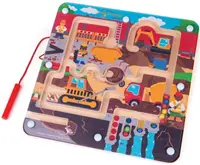 Labirint magnetic Bigjigs - Pe șantierul de construcții