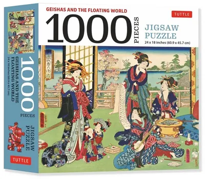 Puzzle Tuttle Publishing din 1000 piese - Gheișele și lumea plutitoare