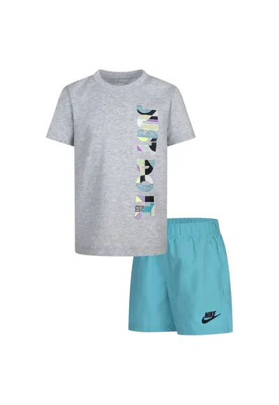 Set OTL Woven Short 48265 - Gri/Turcoaz