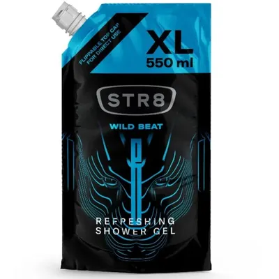 Rezerva Gel de Dus STR8, Wild Beat, Barbati, 550 ml