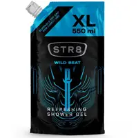 Rezerva Gel de Dus STR8, Wild Beat, Barbati, 550 ml