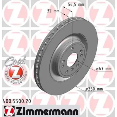 Disc frana ZIMMERMANN 400.5500.20