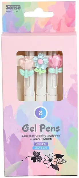 Set gel pixuri Sense - Flori, 3 bucăți
