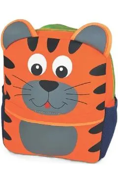 Rucsac Baby Bag din poliuretan. Tigru portocaliu neon