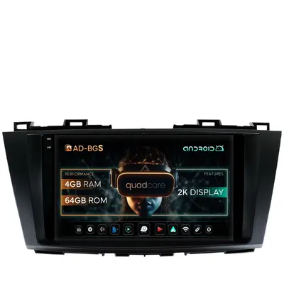 Navigatie 2K Mazda 5 (2010-2015), Android, S-Quadcore 4GB RAM + 64GB ROM, 9.5 Inch - AD-BGS90042K+AD-BGRKIT323