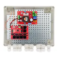 Kit switch PoE pentru 5 camere IP ATTE Power IP-5-11-L2, 6 porturi, 96 W, cutie exterior ABOX-L2, long range, sigurante electronice, sursa alimentare