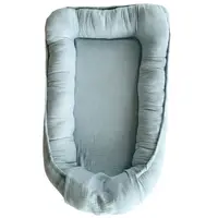 Baby Nest din muselina Twindeco Baby blue
