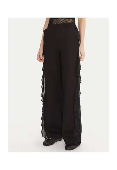 Pantaloni eleganti pentru dama negru - stofa