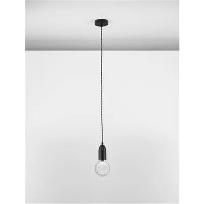 Lampa suspendata VEDA Negru Metal & Sticla clara LED G9 1x6 Wat 230 Volt IP20 Fara bec