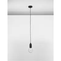 Lampa suspendata VEDA Negru Metal & Sticla clara LED G9 1x6 Wat 230 Volt IP20 Fara bec