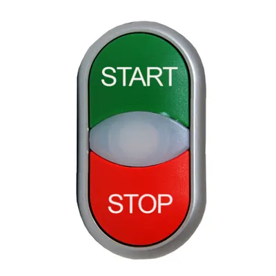 Buton comanda dublu rosu+verde START-STOP