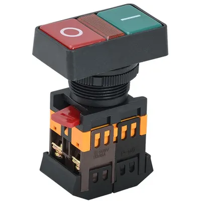 Control buton PPBB-30N I-O d30mm neon /240V 1c+1r