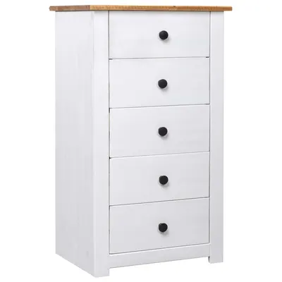 Gossi servanta, alb, 46 x 40 x 89 cm, lemn de pin, gama panama