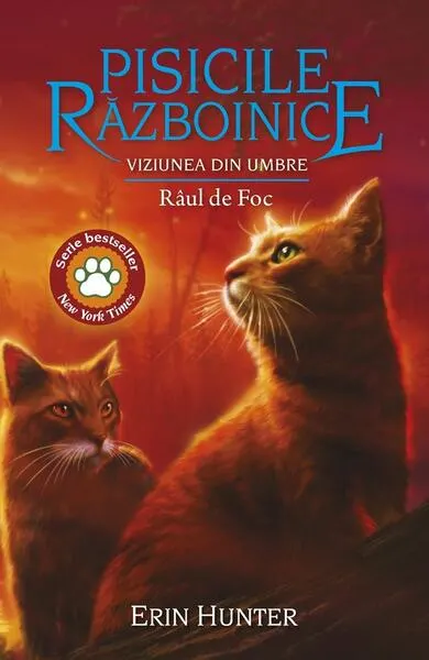 Pisicile războinice. Viziunea din umbre. Râul de foc (Vol. 35) - Paperback brosat - Erin Hunter