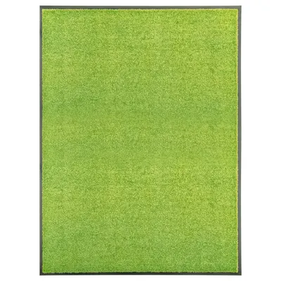 vidaXL Covoraș de ușă lavabil verde 90x120 cm